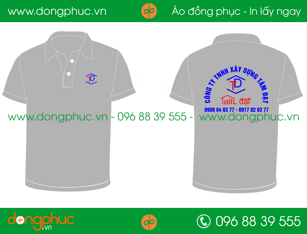 Áo phông đồng phục cty Tâm Đạt